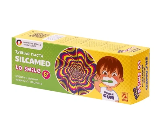 SILCAMED Tо Smile паста зубная детская bubble gum